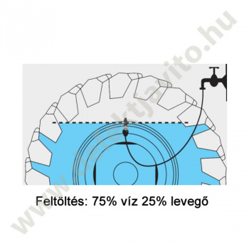 Vízfeltöltő traktor szelephez